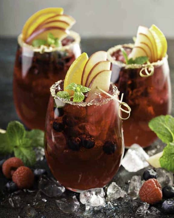 Recreate this Chihuahua's Port Sangria at home. Filled with fresh fruit and more, this is the perfect sangria to serve.