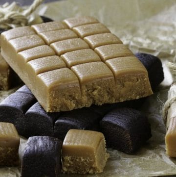 homemade Fannie Mae caramels.