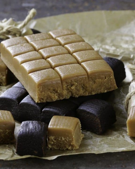 homemade Fannie Mae caramels.
