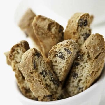You can make Chocolate Chip Almond Biscotti at home with this easy recipe.