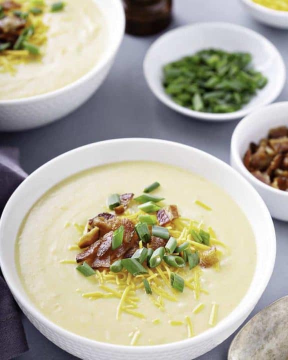 Bowl of Machine Shed Baked Potato Soup