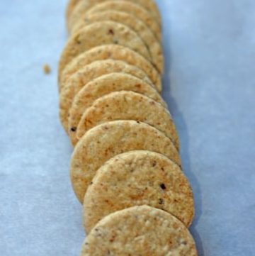 Blue Cheese Cookies with a walnuts and chili powder