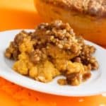sweet potato casserole on a plate
