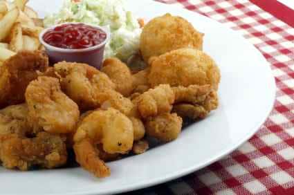 fried shrimp on a plate