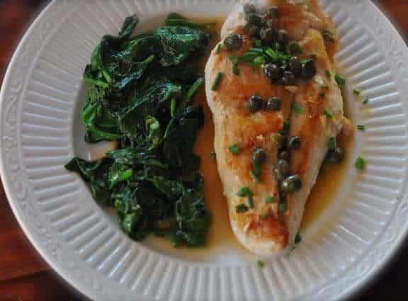 chicken piccata light with weight watcher points