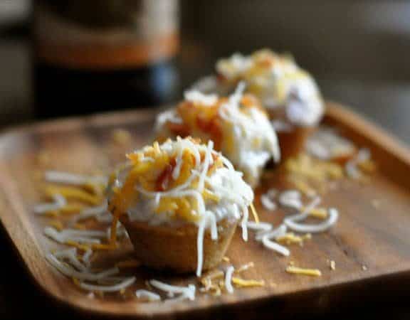 bacon beer jarlsberg cupcake