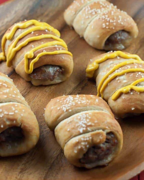 Make some of these delicious pretzel brats.