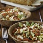Two bowls of BBQ Ranch chicken salad