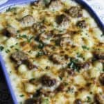 Italian sausage and gnocchi with Alfredo Sauce