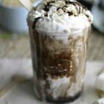 Homemade Starbucks S'mores Frappuccino in a glass