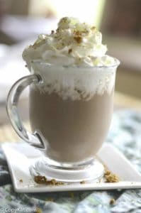 a homemade Starbucks Snickerdoodle Hot Chocolate