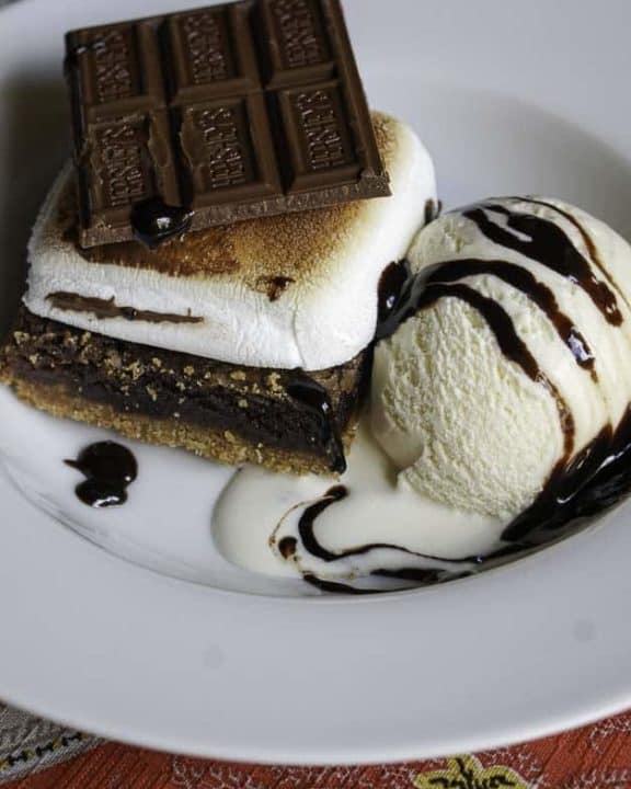 Homemade Cracker Barrel Campfire S'more dessert in a bowl