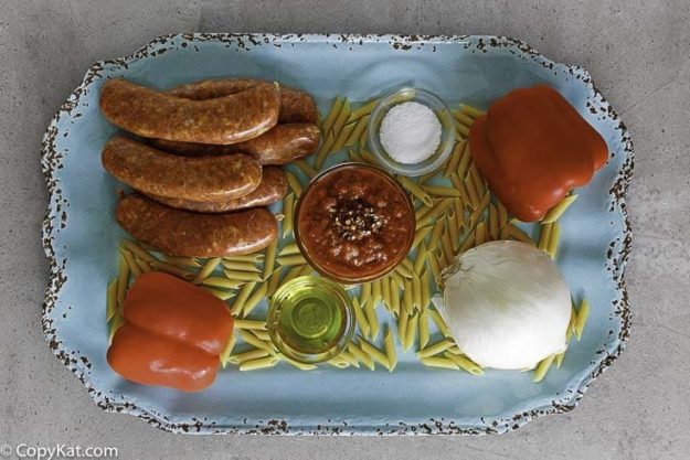 Grilled sausage and peppers rustica ingredients