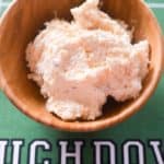 Smoked gouda cheese dip in a bowl.