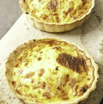 two quiche lorraines