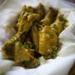 garlic buffalo wings in a basket