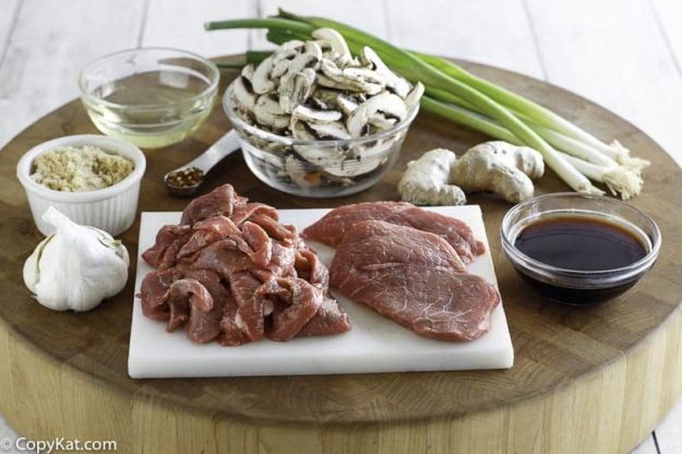 Mongolian beef ingredients