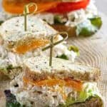 a chicken salad sandwich