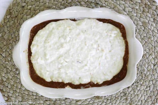 two sauces combined together for a seafood dip