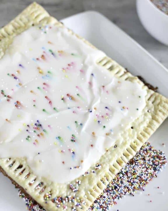 homemade strawberry pop tart