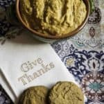 homemade ginger snap cookies and pumpkin pie dip