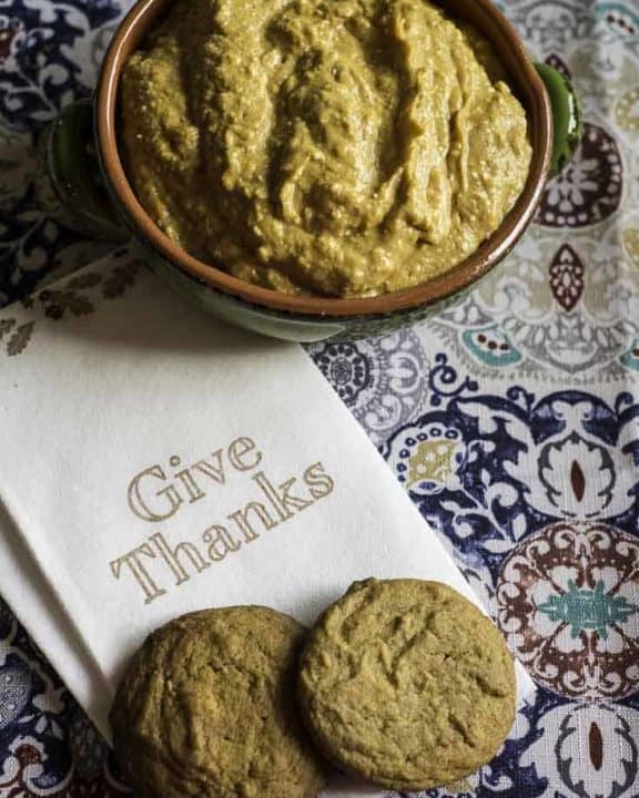 homemade ginger snap cookies and pumpkin pie dip
