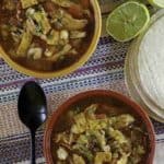 two bowls of southwest chicken soup