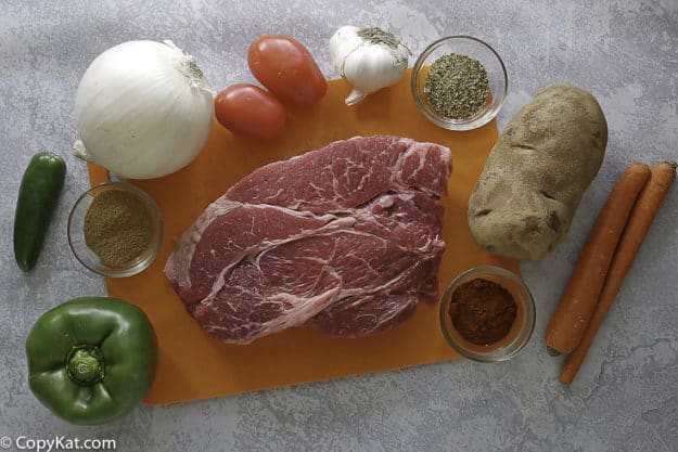 crockpot carne guisada ingredients.