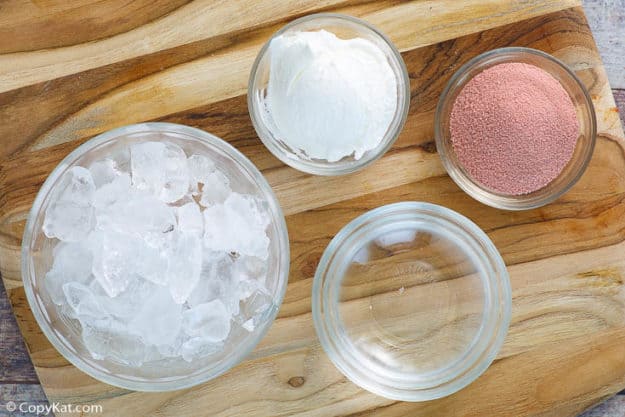 Jello 1-2-3 layered dessert ingredients