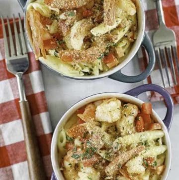 pasta with parmesan shrimp