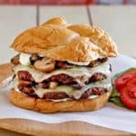 truffle mushroom swiss burger