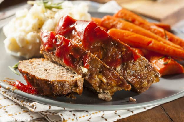 Classic Homemade Meatloaf with Ketchup Glaze