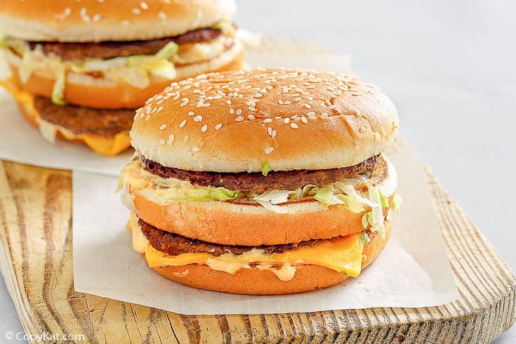 homemade copycat McDonald's Big Mac Burger