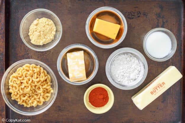 Homemade Stouffers mac and cheese ingredients