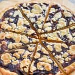 chocolate dessert pizza on a pizza paddle