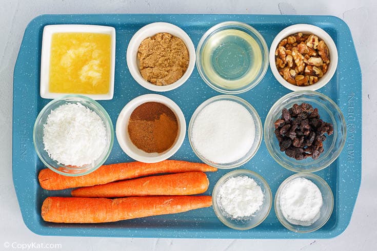 Cracker Barrel carrot cake ingredients