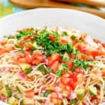 cold spaghetti pasta salad