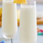 two pina colada smoothies