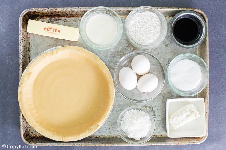 coconut cream pie ingredients