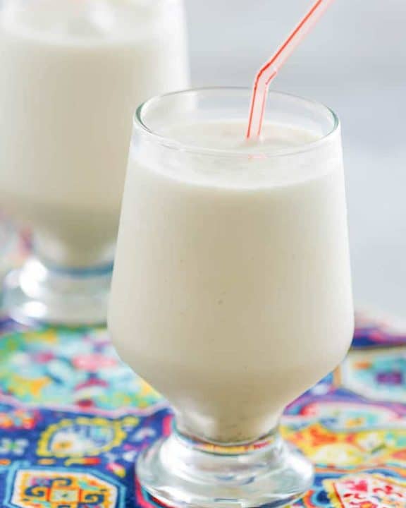 a root beer freeze drink in a glass