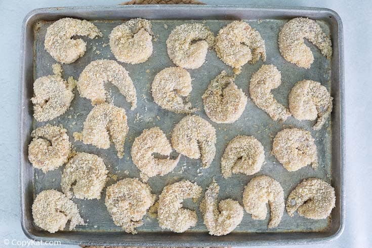 panko breaded shrimp before cooking
