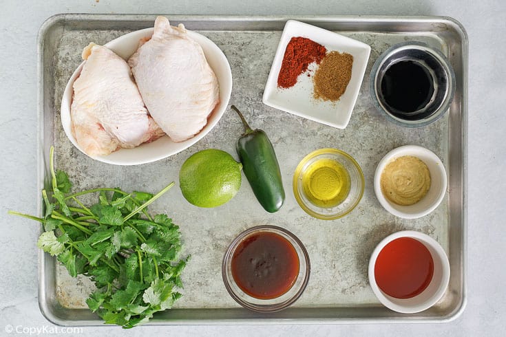 Peruvian chicken ingredients