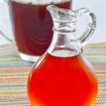 caramel syrup and a cup of coffee