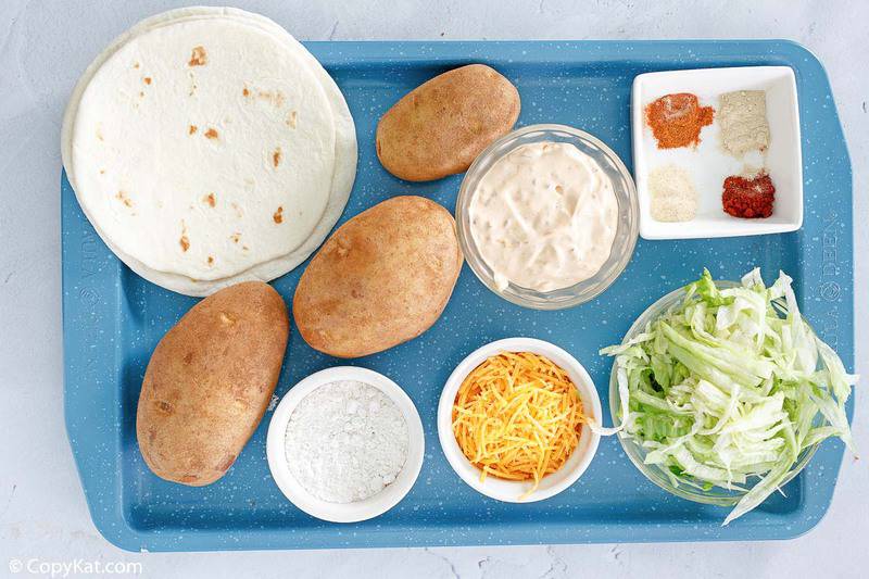 Taco Bell Spicy Potato Taco ingredients