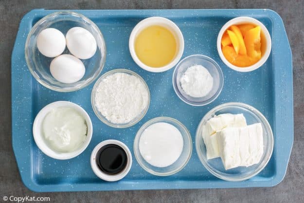Olive Garden Peaches and Cream Cheesecake ingredients