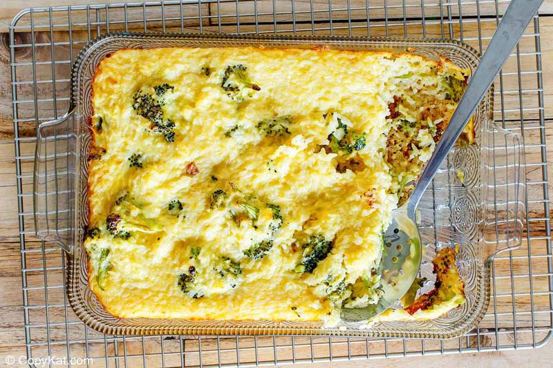 Easy Broccoli Cheese Rice Casserole