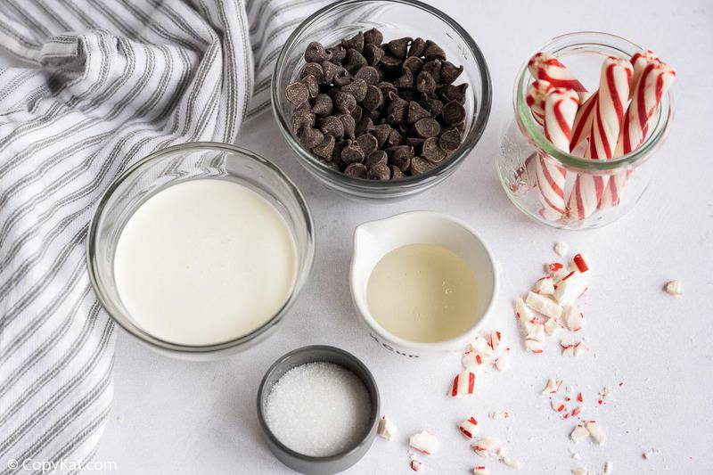 peppermint chocolate ganache ingredients
