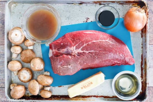Cracker Barrel Mushroom Pot Roast ingredients