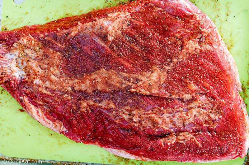 dry rubbed brisket