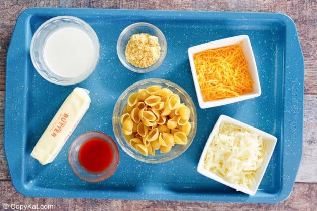 Instant Pot Macaroni and Cheese ingredients